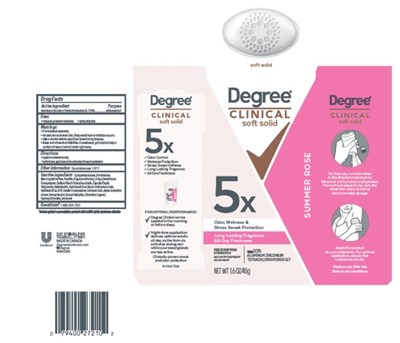 Carton (Degree Clinical Soft Solid Summer Rose Antiperspirant   Carton)